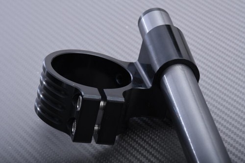 Pair of SUZUKI GS-750 B/C/EC 1977-78 Black Titanium 35mm Raised Stub Handlebars - Picture 8 of 10