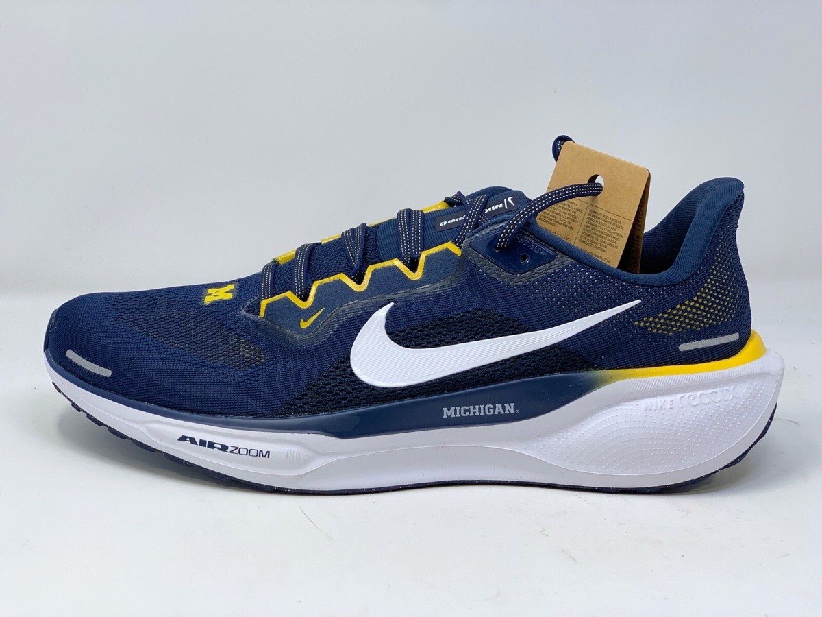 【hxxoxxvx27】　US7.5 Nike Zoom Pegasus 41 Michigan Wolverines Blue Sneakers, Size