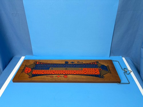 Vintage Mid-Century Modern Jack of Diamonds Cribbage Board Wooden by Stancraft - Picture 6 of 8