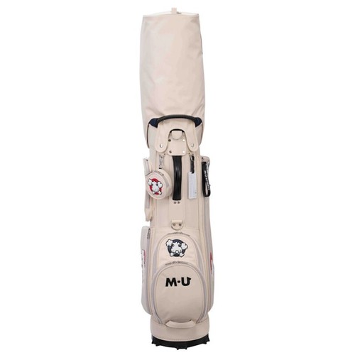 MU Sports Golf Cart Bag Embroidery Tunnel 8.5in Lightweight 2023 Ivory Ladies - Picture 3 of 8
