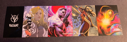 PROMO Valiant Comics Bookmark BEYOND series Faith, Bloodshot - 7.5" x 2" - Picture 1 of 2