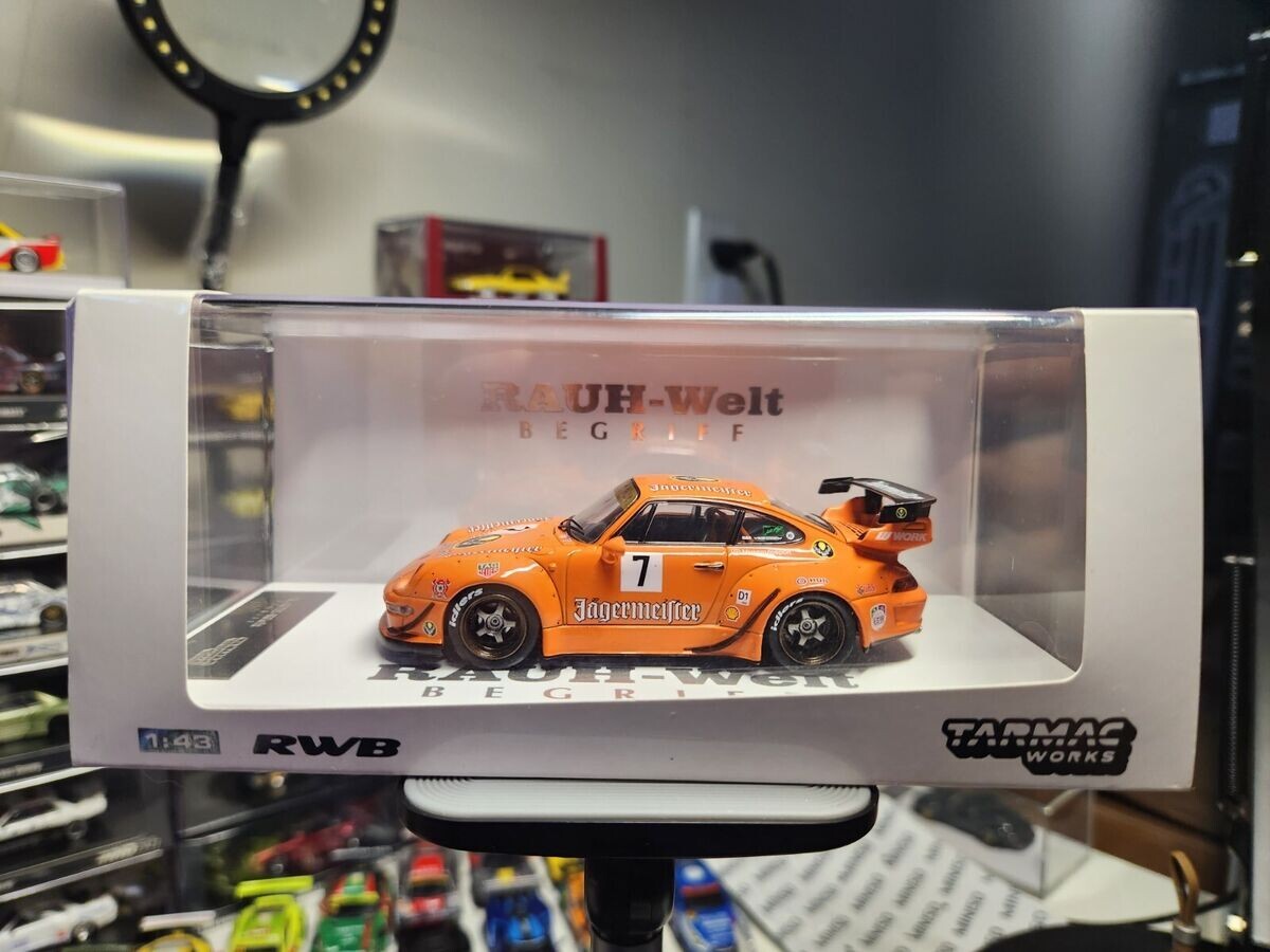 【TARMAC】 LBWK/RWB Porsche 993 EDITION Tarmac Works 1:64 Porsche 993 RWB Backdate White – Model