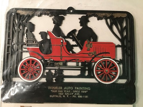 Nuevo de Lote Antiguo Plástico 1908 Stanley Steamer 1978 Calendario Topper Publicidad Automática - Imagen 2 de 3