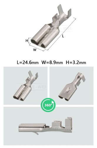 Sumitomo Auto 7,8mm Spaten Crimpkontakte Buchsenkontakt Buchse Stecker Kontakt - Picture 3 of 5