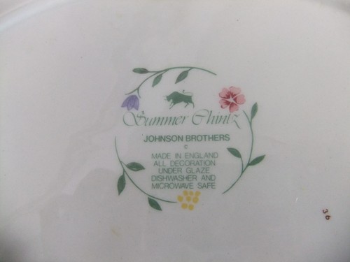 Johnson Brothers - Summer Chintz - pink floral tableware, stamps may vary 9C5G # - Picture 3 of 41