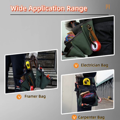 TOURBON Schreiner Werkstatt Elektriker Werkzeuggürtel/Tasche/Halter Schwerlast - Bild 5 von 24