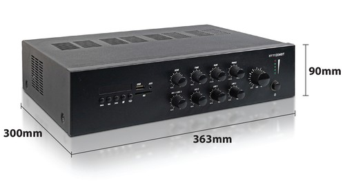 Mixer Public Address Amplifier 100V Line With Media Player 230V or 24V DC - Picture 2 of 4