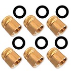 Brass Garden Hose Adapter Connector 3/4" Female NPT to 3/4" Female GHT Thread US