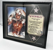 Tupac Shakur 1971-1996 memorabilia Framed Hollywood Stars Pic 2Pac west Coast