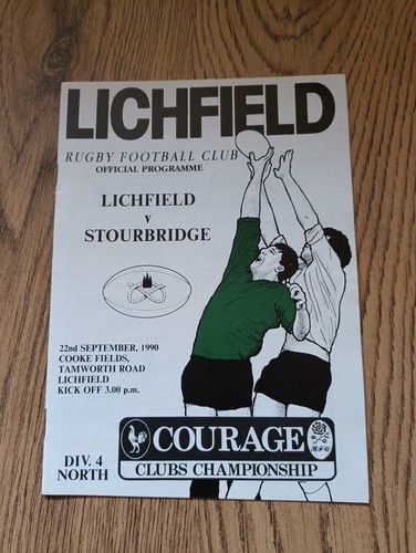 Lichfield Rugby Programme 1985 - 2006 - Bild 10 von 101