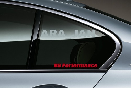 V6 PERFORMANCE Decal Sport Racing sticker car logo auto window emblem 2 pcs - Picture 6 of 6
