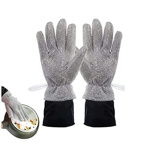 Wire Dishwashing Gloves, Steel Wire Dishwashing Gloves, Wire Rag Gloves - Picture 10 of 18