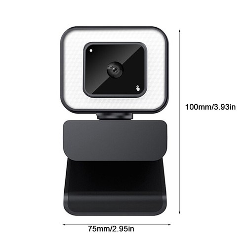 2K Live Streaming Free Drive Webcam USB Advanced Autofocus Web with Fill Light - Photo 8/8