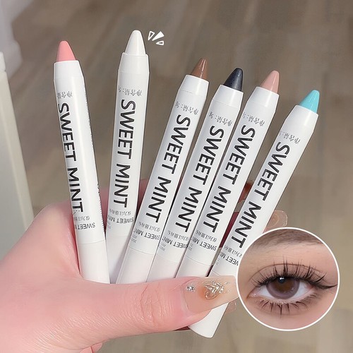Lápiz de gel delineador de ojos duradero colorido lápiz de ojos maquillaje brillo nacarado 〒 - Imagen 12 de 30