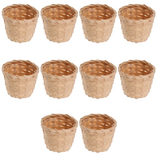 10 pièces paniers tissés ruraux paniers d'arrangement de fruits paniers de rangement portables États-Unis