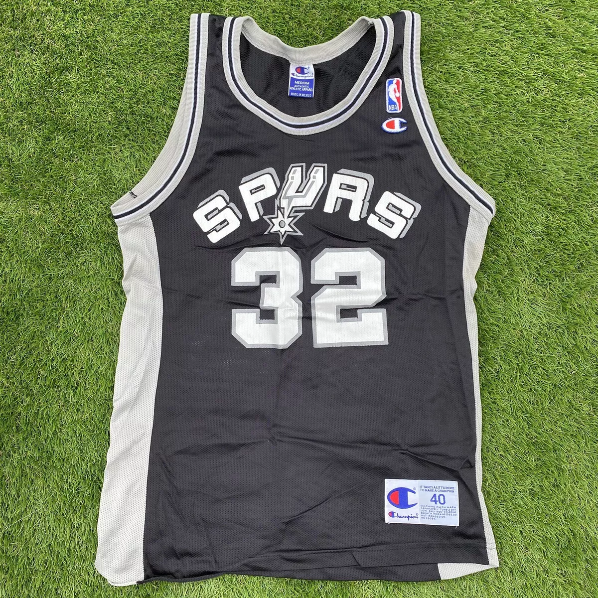 Vintage Champion NBA San Antonio Spurs Sean Elliott Black 