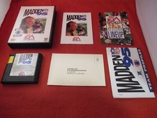 Madden NFL 95 (Sega Genesis, 1994) COMPLETE w/ Box manual game WORKS! 1995