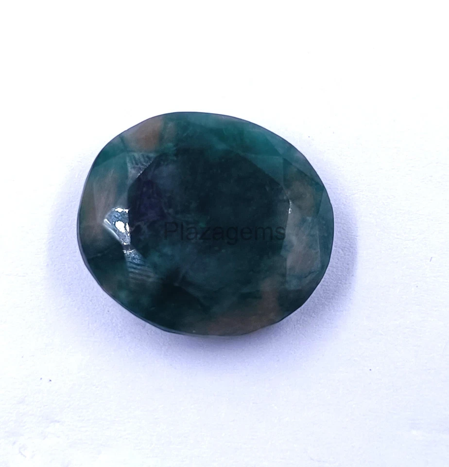 Lab-Created NC 22-25Ct l Oval Cut Brazil Emerald Loose Gemstone 24N - Image 3 of 4