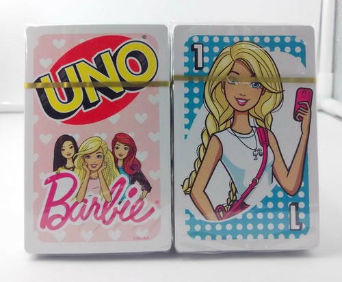 Barbie UNO Card Game Nuovo Confezione Sigillata Mattel Games Nuovo Originale ... - Foto 5 di 6