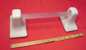 *Bone-Almond* Glossy Ceramic Towel Bar Brackets-Post+24/" pole-bar New Stock