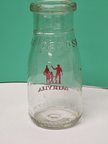 Vintage Dairylea Half Pint Glass Milk/Creamer Bottle - Picture 3 of 11