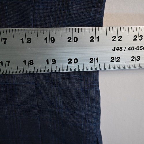 Hart Schaffner Marx 42R Blue Check USA Made 100% Wool Blazer Jacket Sport Coat - Picture 8 of 12