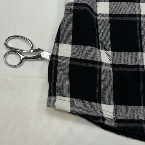 Orvis Womens Large Plaid Flannel Pinnacle Jacket Fleece Lined Snap Up Black Gray - Picture 8 of 15