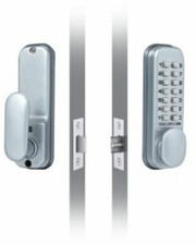 Codelocks 155 Silver Grey Digital Mechanical Mortice Latch – Dual Backplate Lock
