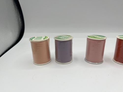 Lot of 7 New Spools of Thread Trusew Vintage Red, Pinks, Beiges! - Picture 3 of 7