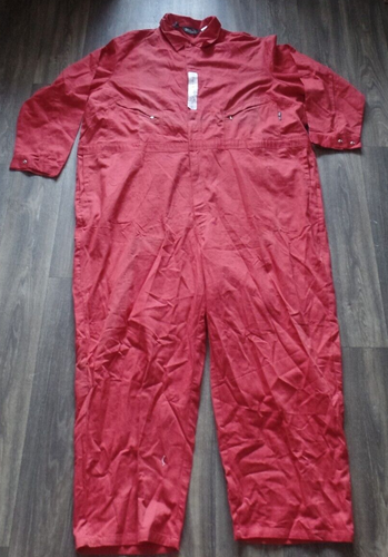 NWT Walls FR Fire Resistant Work Wear Mens 60 Tall Regular RED Coveralls Suit - 第 1/7 張圖片