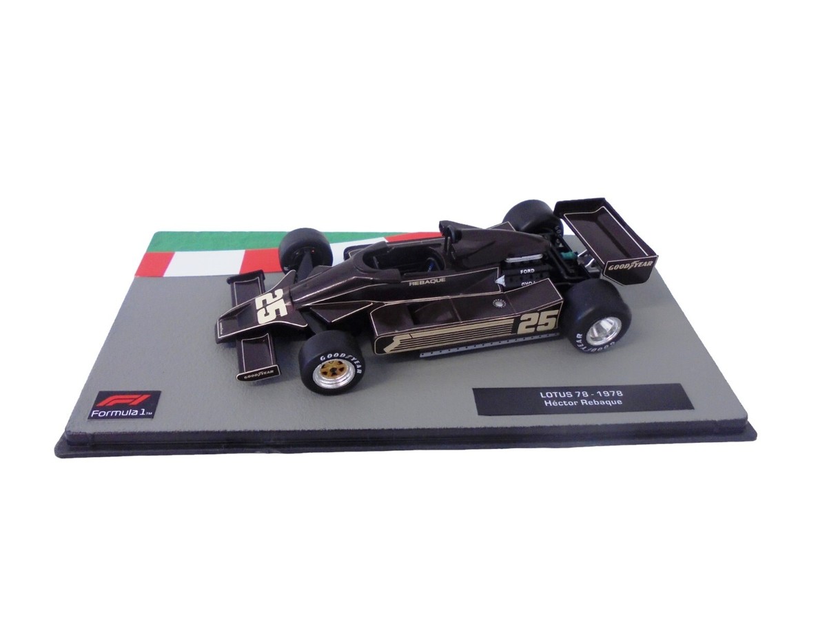 Modèle Réduit 1:43 Lotus 78 Hector Rebaque 1978 F1 - Hachette - Occasion Avec Vitrine