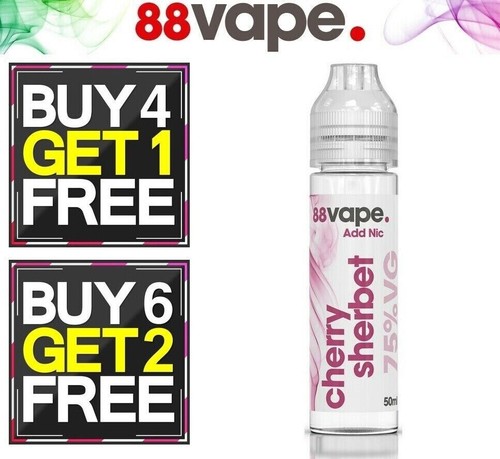 88 Vape E Liquid Juice 50ml Vape Refill 75VG/25PG Nicotine Free Shortfill 0mg - Picture 4 of 66