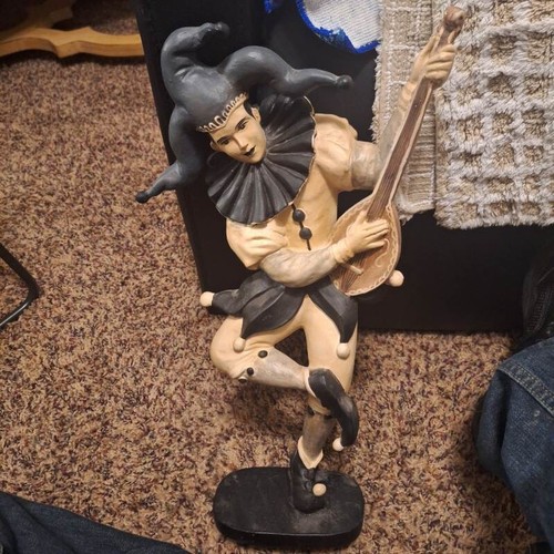 Vintage Joker Court Jester Statue Wood Philippines Figurines Two Different Ones - Picture 7 of 12