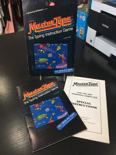 MASTER TYPE THE TYPING INSTRUCTION GAME BOOKLET & MANUAL (NO GAME) - Picture 1 of 8