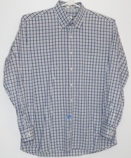Peter Millar Blue/Green/Purple Checks Men's Long Sleeve Button Down Shirt Large