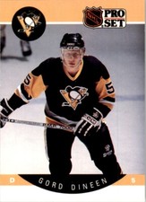 Gord Dineen 1990-91 Pro Set #233 Pittsburgh Penguins