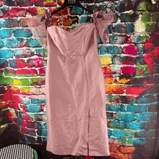 True Decadence Midi Tulle Sleeve Dress Size 14