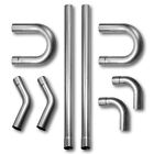 3' Stainless Steel Custom Exhaust Pipe Kit Tubing Mandrel Bend Pipe Straight