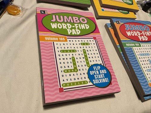 KAPPA JUMBO WORD-FIND PAD VOLUME 165 160 PAGES BRAND FLIP OPEN NEW PAPERBACK - Imagen 2 de 24