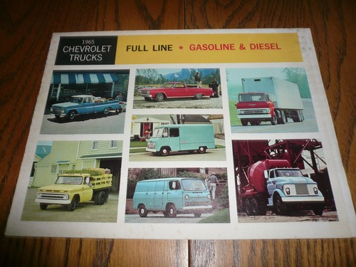 Brochure vendita modelli benzina e diesel Chevrolet Trucks 1965 linea completa  - Foto 1 di 6