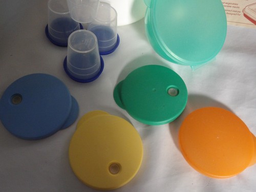 TUPPERWARE KONVOLUT~2 KANISTER~ZWIEBELHALTER~ABDRUCKDICHTUNGEN~MIDGET SET 4~MARINADER - Bild 7 von 14