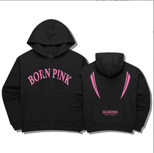 Kpop Blackpink Born Pink Concert Short Zip Hoodie/hoodie Coat - Picture 7 of 9