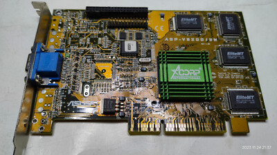 Rare 3Dfx Voodoo Banshee Graphics Card ASUS AGP-V3200 8 MB SGRAM