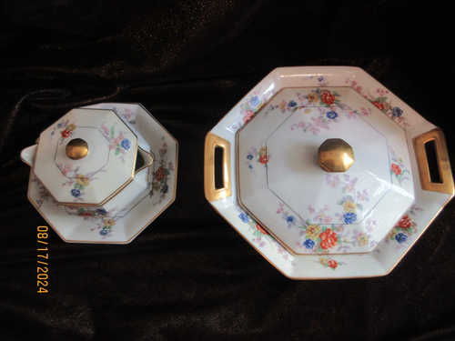 2 THEODORE HAVILAND Limoges France JEWEL Pattern Porcelain Covered Serving Bowls - Picture 2 of 21