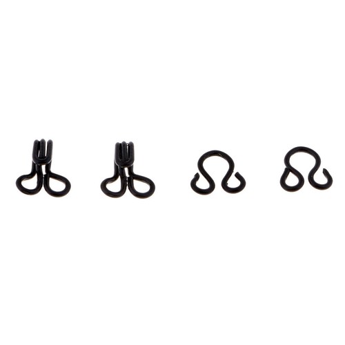 100 Pairs 2 Colors Metal Hook and Eye Closures Sewing Garment Accessories - Picture 6 of 12