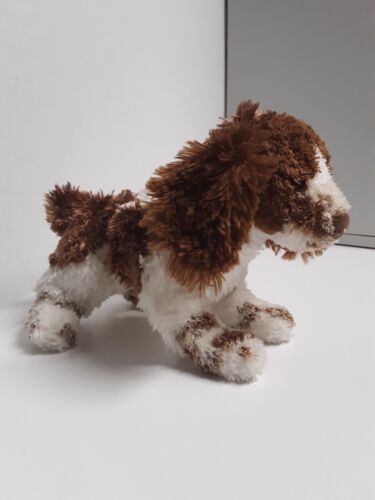 Douglas Cuddle Toys peluche marrone bianco imbottito animale Springer Spaniel cane 9 pollici - Foto 2 di 5