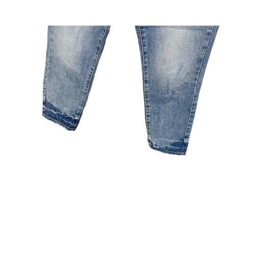 Universal Thread Womens High Rise Straight Leg Jeans Blue Whiskered Denim 4/27R - Picture 4 of 7