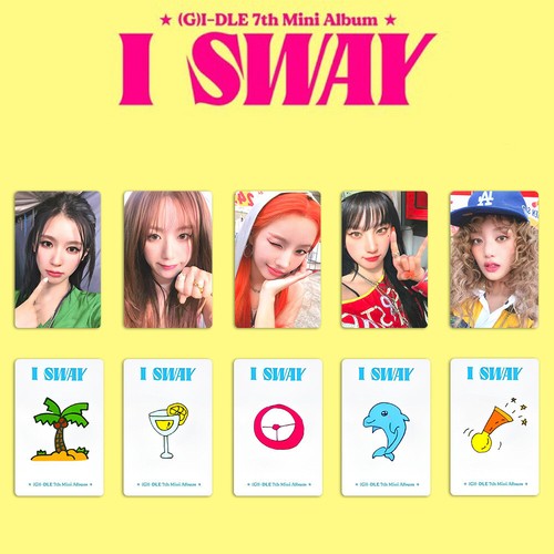 Juego de 5 tarjetas fotográficas (G) I-DLE I SWAY hechas a sí mismas tarjeta fotográfica HD GIDLE YUQI SHUA - Imagen 6 de 9