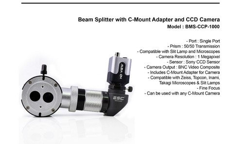 Beam Splitter for Zeiss Microscope with C-Mount Camera Adapter for Slit Lamp - Picture 4 of 8