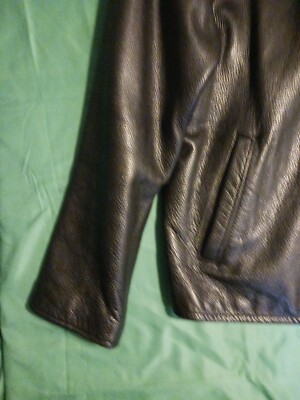 Eddie Bauer Legend Black Stine Leather Jacket Women's Large